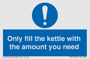 Only fill the kettle with the amount you need